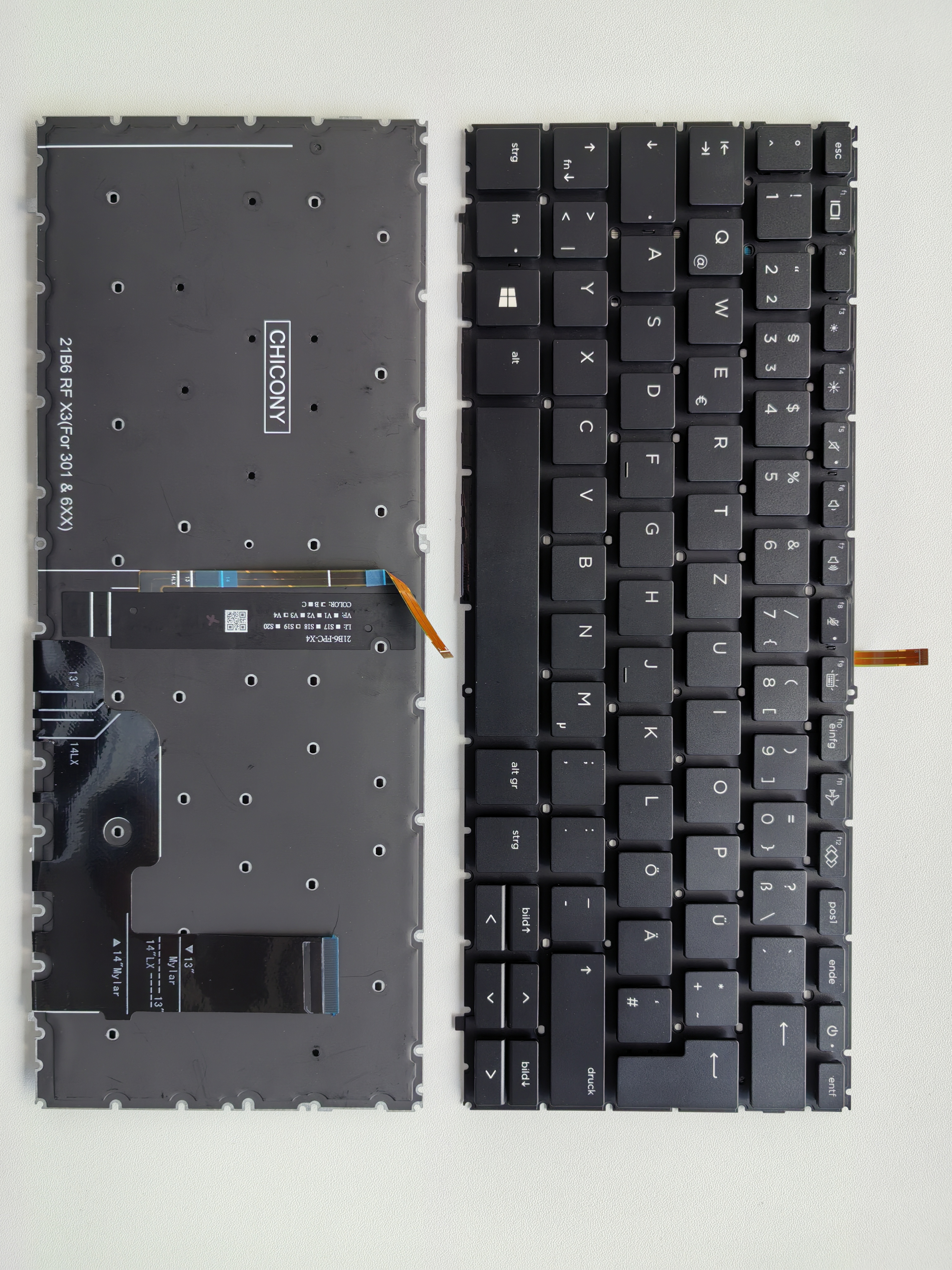 Picture of New Replacement Laptop Keyboard For HP 440G9/840G9/Zbook firefly 14 g9/Zbook 14 g10 BLACK Backlit (OEM) GR Layout
